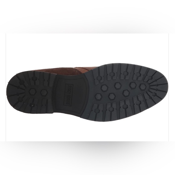 Stacy Adam’s Men’s OSKAR Brown Crazy Horse Leather Chelsea Boot Wood Hee… - Picture 4 of 14